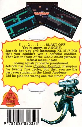 Corridor Conflict (UK) (1987) box cover back